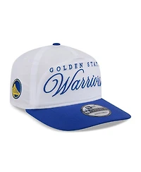 New Era Men's White/Royal Golden State Warriors 2025 Nba Draft On-Stage Nylon 19TWENTY Adjustable Hat
