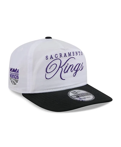 New Era Men's White/Black Sacramento Kings 2025 Nba Draft On-Stage Nylon 19TWENTY Adjustable Hat