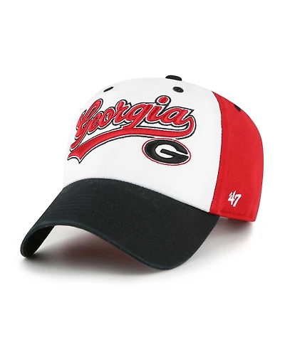 '47 Brand Big Boys and Girls White Georgia Bulldogs Scooter Clean Up Adjustable Hat