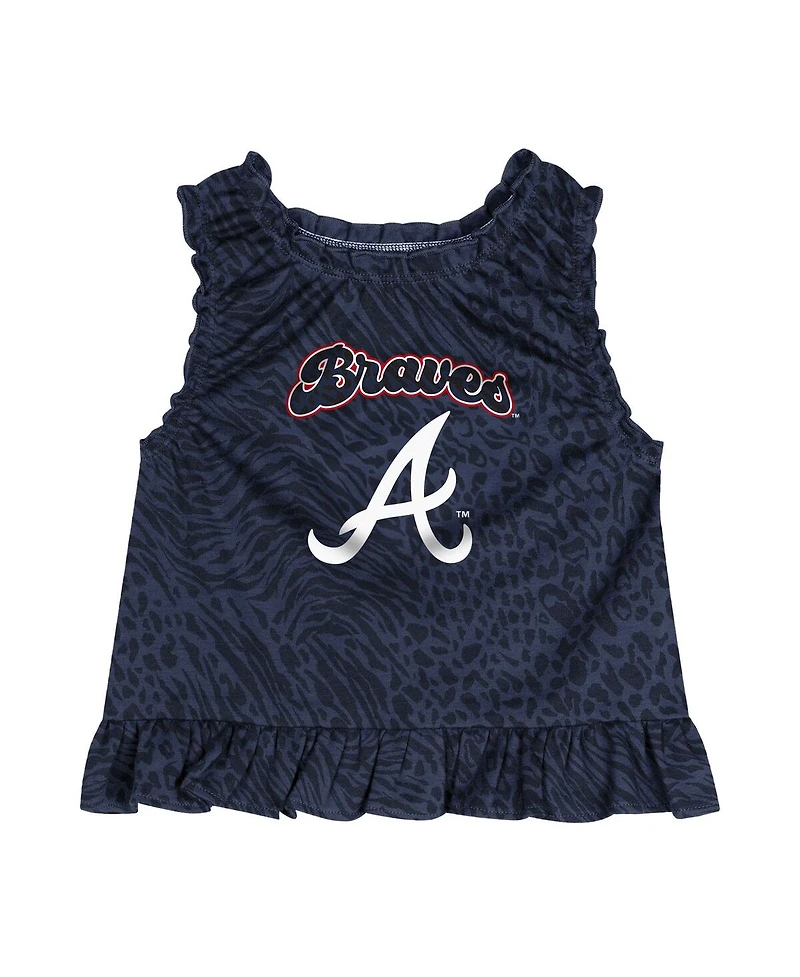 Outerstuff Toddler Navy Atlanta Braves Playground Dress