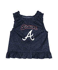 Outerstuff Toddler Navy Atlanta Braves Playground Dress