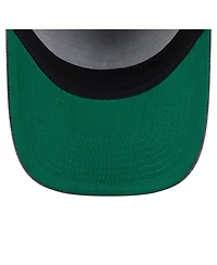 New Era Men's Charcoal San Antonio Spurs Throwback Washed Pre-Curved 9FIFTY Snapback Hat