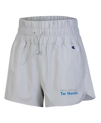 Champion Women's Silver North Carolina Tar Heels Tailgate Her Woven Shorts