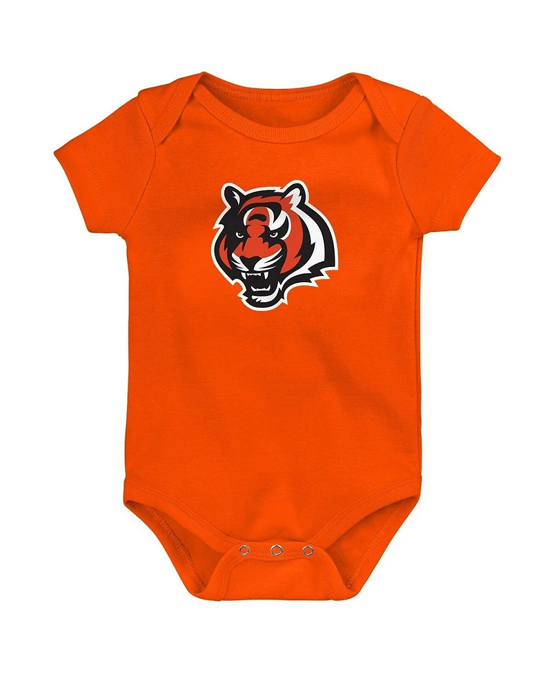 Outerstuff Baby Boys and Girls 3-Pack Cincinnati Bengals Team Starter Bodysuit Set