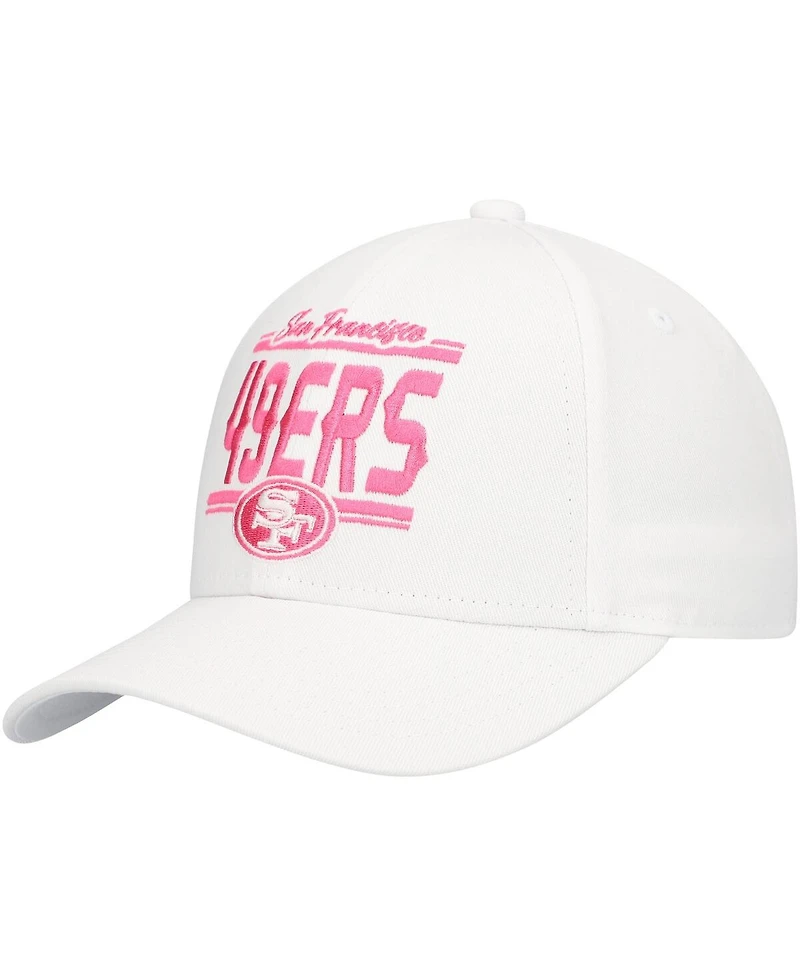 Outerstuff Big Girls San Francisco 49ers All White Structured Adjustable Hat