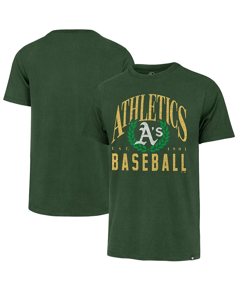 '47 Brand Men's Green Athletics Pitchout Franklin T-Shirt