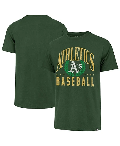 '47 Brand Men's Green Athletics Pitchout Franklin T-Shirt