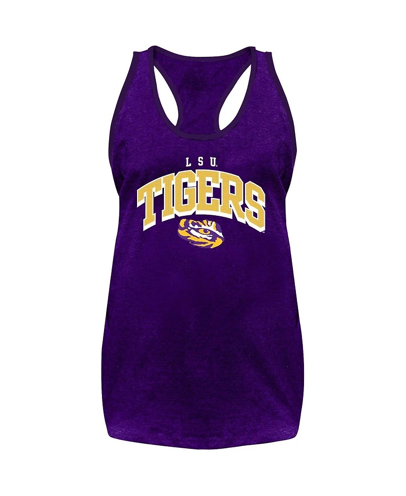 Fanatics Women's Purple Lsu Tigers Plus Arch Tank Top