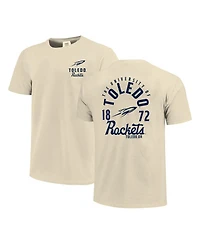 Image One Men's Cream Toledo Rockets Comfort Colors Mascot Overlay T-Shirt