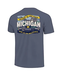 Image One Big Boys and Girls Navy Michigan Wolverines Local Campus Scene T-Shirt
