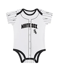 Outerstuff Big Boys and Girls Gray/White Chicago White Sox 2-Pack Play Ball Bodysuit Set