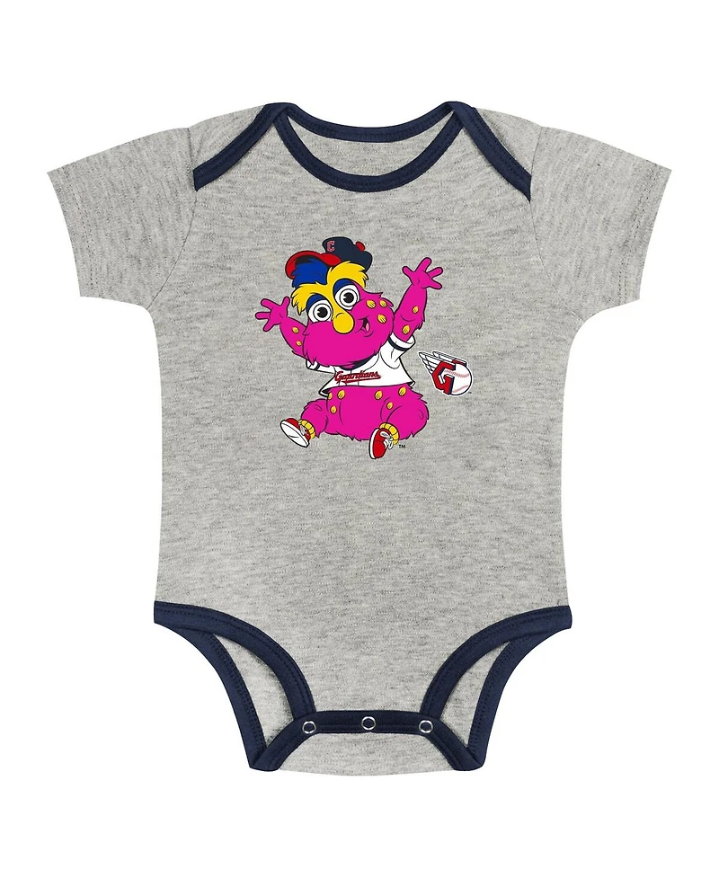 Outerstuff Big Boys and Girls Cleveland Guardians Play Ball 2-Pack Bodysuit Set