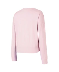 Concepts Sport Women's Pink Dallas Stars Tonal Pullover Sweatshirt