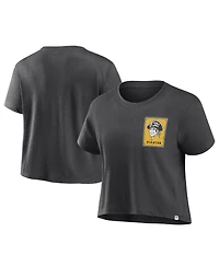Fanatics Women's Black Pittsburgh Pirates Heritage Franchise Legend Boxy T-Shirt
