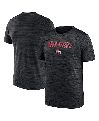 Nike Big Boys and Girls Black Ohio State Buckeyes Velocity Performance T-Shirt