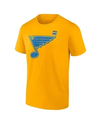 Fanatics Men's Gold St. Louis Blues Primary Logo T-Shirt