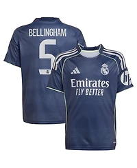 Adidas Big Boys and Girls Jude Bellingham Blue Real Madrid 2025/26 Away Replica Player Jersey