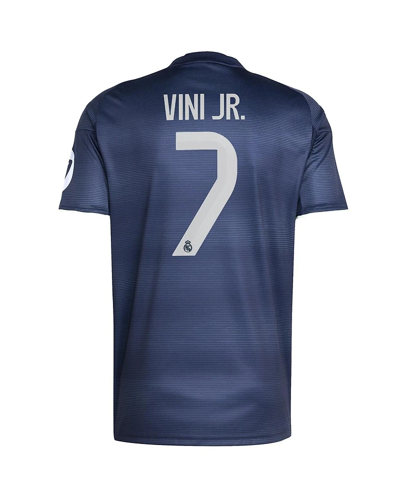 Adidas Men's Vini Jr. Blue Real Madrid 2025/26 Away Replica Player Jersey