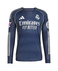 Adidas Men's Jude Bellingham Blue Real Madrid 2025/26 Away Authentic Long Sleeve Player Jersey