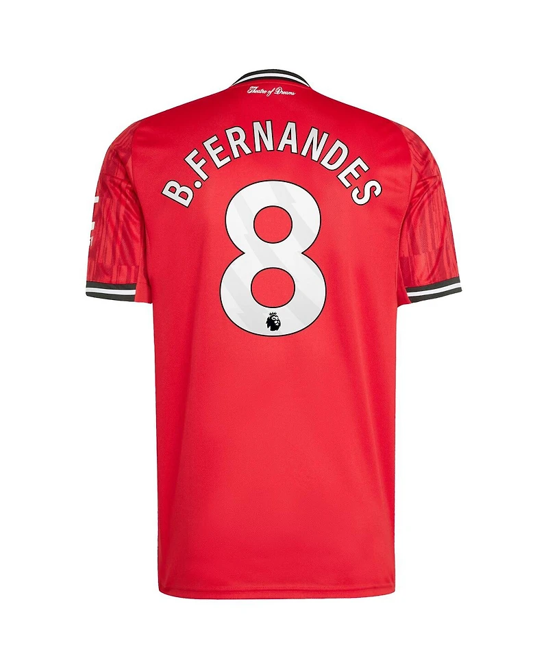 Adidas Men's Bruno Fernandes Red Manchester United Home 2025/26 Replica Player Jersey