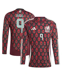 Adidas Men's Raul Jimenez Burgundy Mexico National Team 2024 Home Replica Player Long Sleeve Jersey