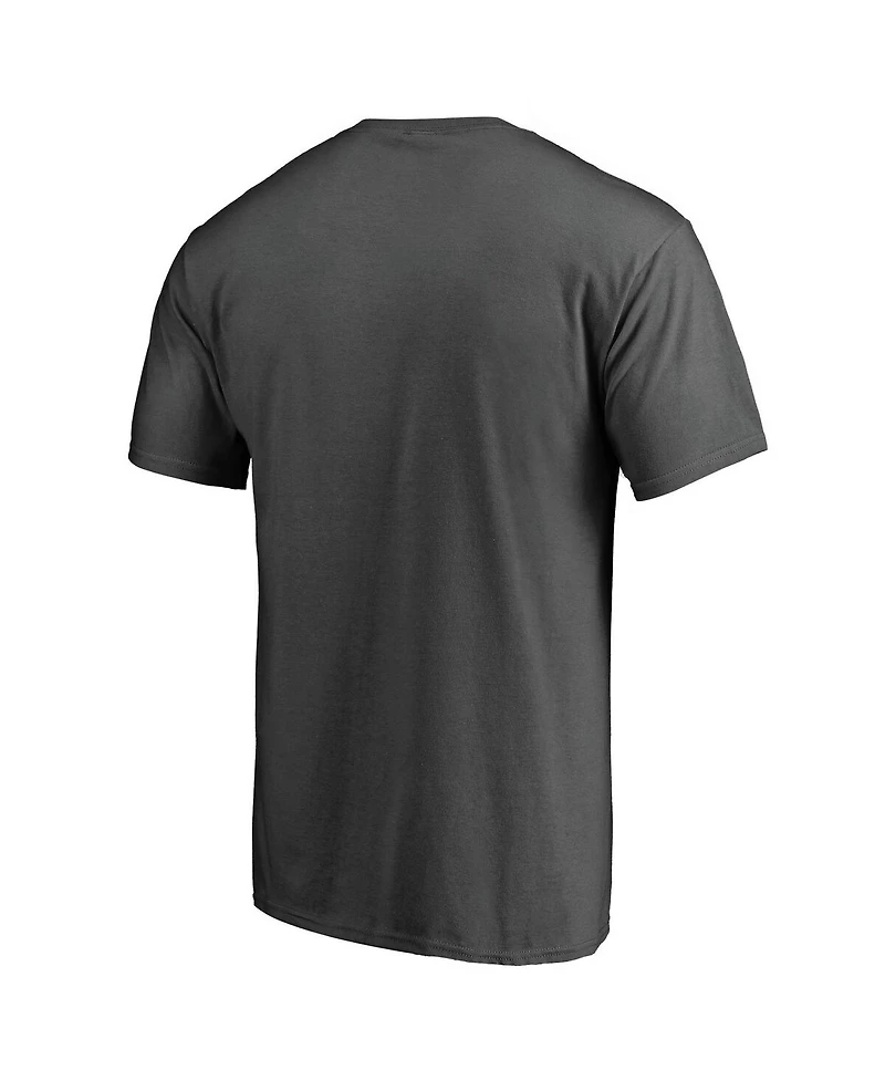 Fanatics Mto Label Men's Charcoal Milwaukee Brewers Iconic Primary Pill T-Shirt