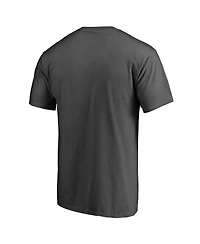 Fanatics Mto Label Men's Charcoal Milwaukee Brewers Iconic Primary Pill T-Shirt