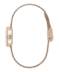 Olivia Burton Women's Finery Rose Gold Tone Stainless Steel Mesh Bracelet Watch, 20mm