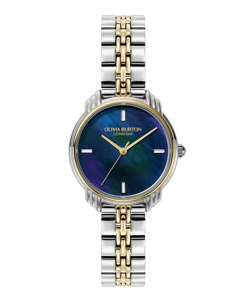 Olivia Burton Women's Art Deco 2.0 Two Tone Stainless Steel Bracelet Watch, 30mm