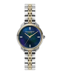 Olivia Burton Women's Art Deco 2.0 Two Tone Stainless Steel Bracelet Watch, 30mm