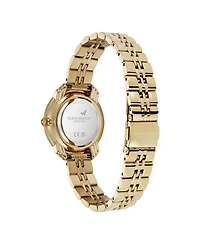 Olivia Burton Women's Art Deco 2.0 Gold Tone Stainless Steel Bracelet Watch, 30mm