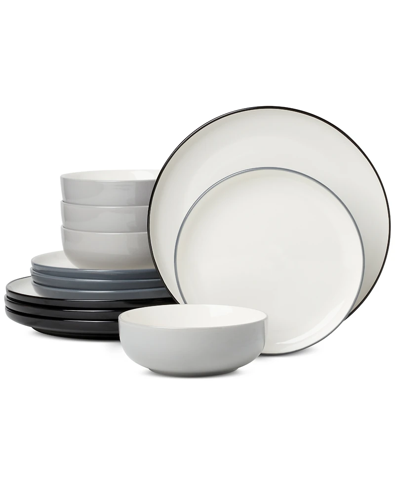 Oneida 24/7 Colors 12-Pc. Dinnerware Set, Service for 4