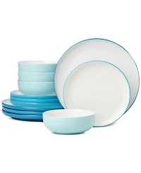 Oneida 24/7 Colors 12-Pc. Dinnerware Set, Service for 4