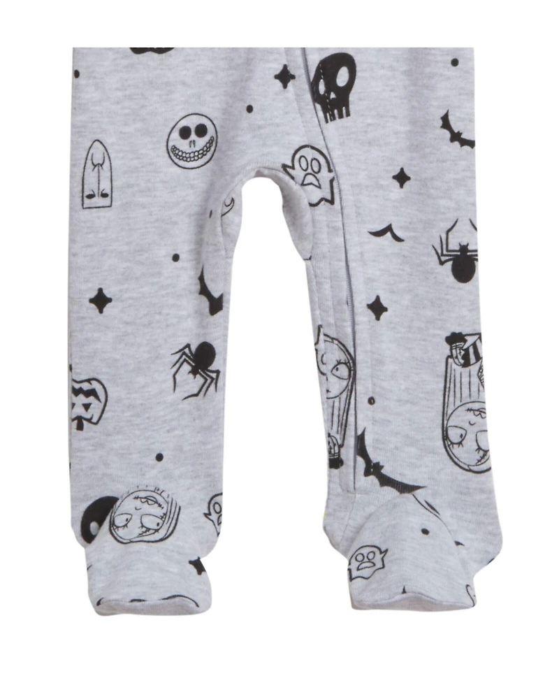 Nightmare Before Christmas Baby Boys Disney Jack Skellington 2 Pack Footed Coveralls
