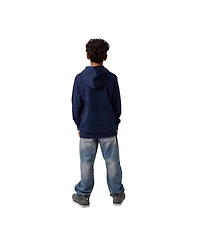Sonic The Hedgehog Little Boys Arrows & Checkered Flags Youth Navy Long Sleeve Hooded Sweatshirt-6