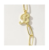 14k Gold-Plated Cursive Initial Necklace