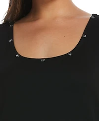 Rafaella Plus Crew Neck Tank Top