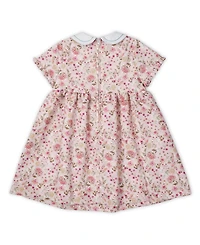 Florence Eiseman Little Girls Floral Dress With Embroidered Collar