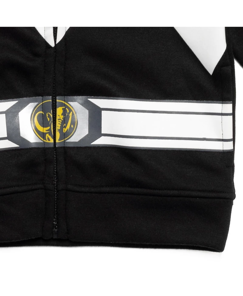 Power Rangers Blue Ranger Red Black Fleece Zip Up Hoodie Toddler| Child Boys