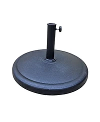 Flynama 8.8 feet Outdoor Aluminum Patio Umbrella, Market Umbrella with 42 pounds Round Resin Umbrella Base