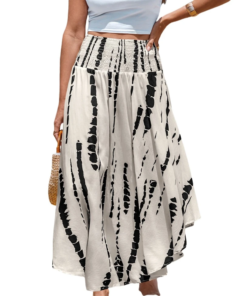 Cupshe Women's Wander Free Abstract Maxi Skirt