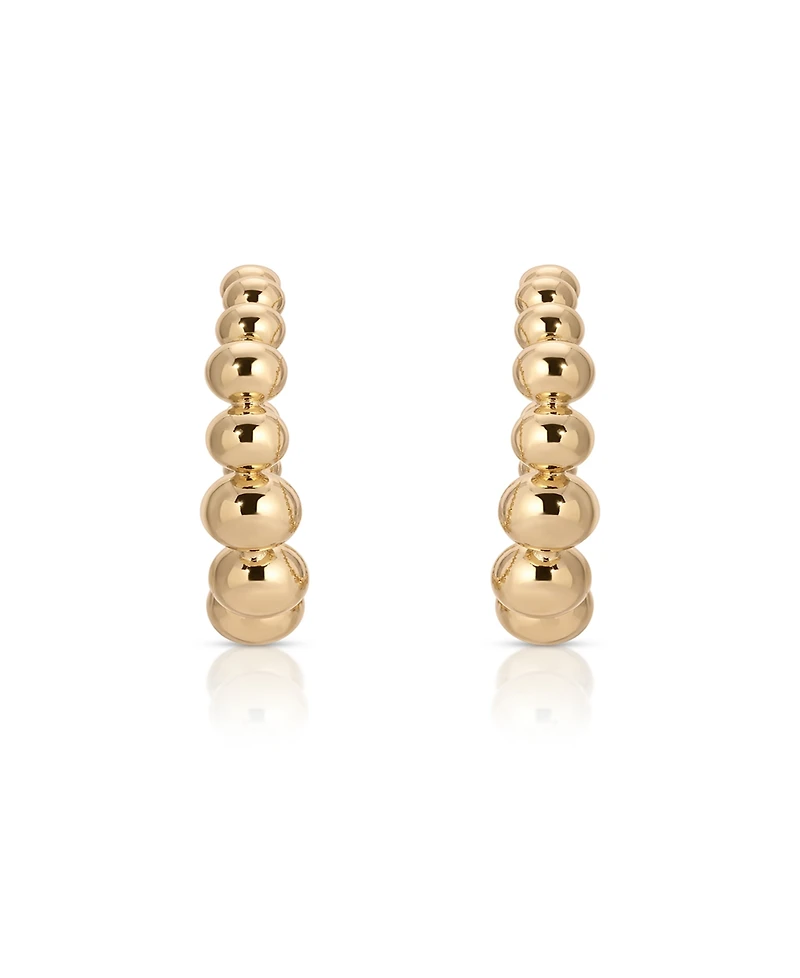 Ettika Bubble Ball Hoops Earrings