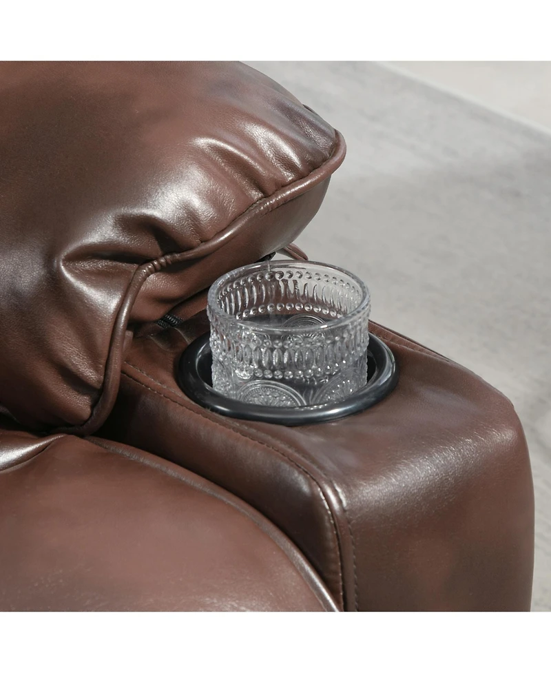 Homcom Lift Recliner Chair, Power Sofa with Massage and Heat,