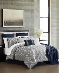 Hallmart Collectibles Teisha Damask 14-Pc. Comforter Set
