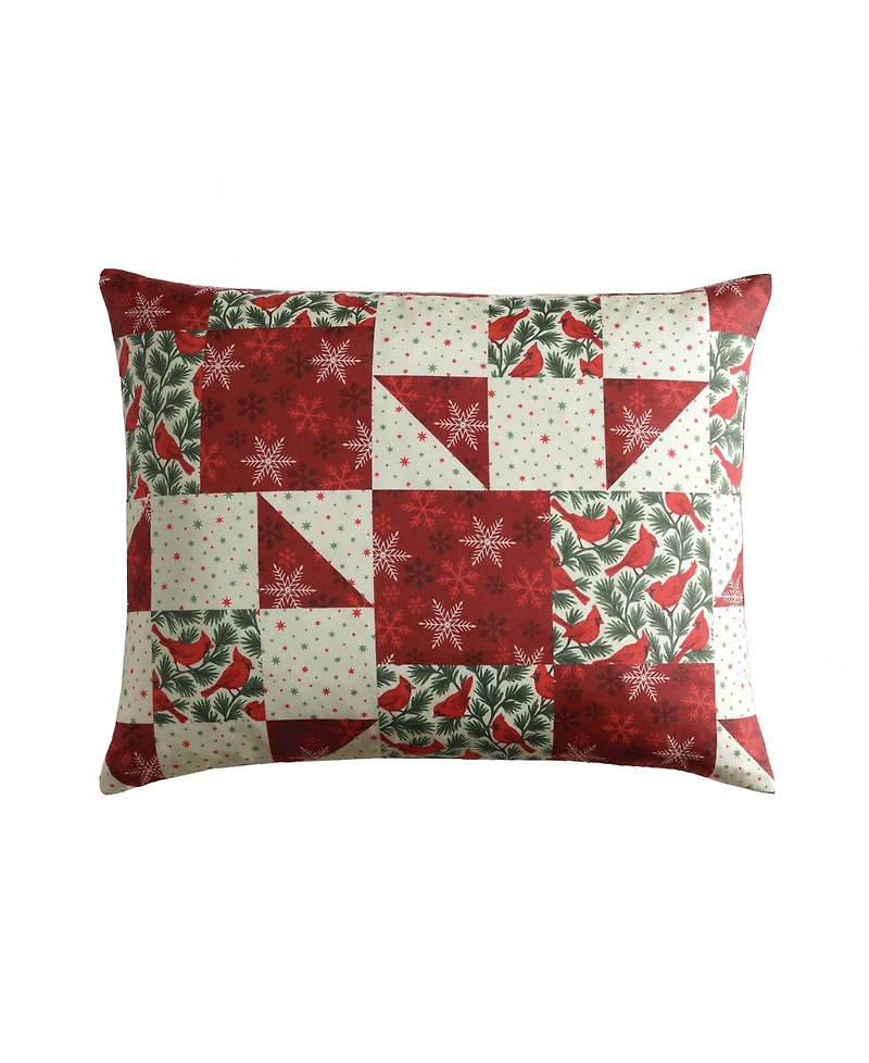 Hallmart Collectibles Cardinal Patchwork 3-Pc. Comforter Set