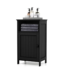 Slickblue Bathroom Freestanding Floor Storage Cabinet with Adjustable Shelf