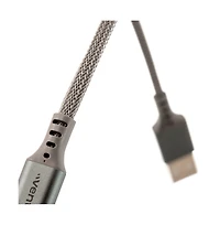 Ventev Alloy Usb C to Usb C High Speed Ultradurable 10 Foot Cable-Silver