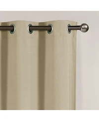 Kate Aurora Set of 2 Thermal Room Darkening Grommet Top Curtains For Small Windows
