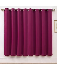 Kate Aurora Set of 2 Thermal Room Darkening Grommet Top Curtains For Small Windows