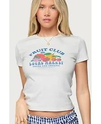 Edikted Women's Fruit Club Graphic T Shirt